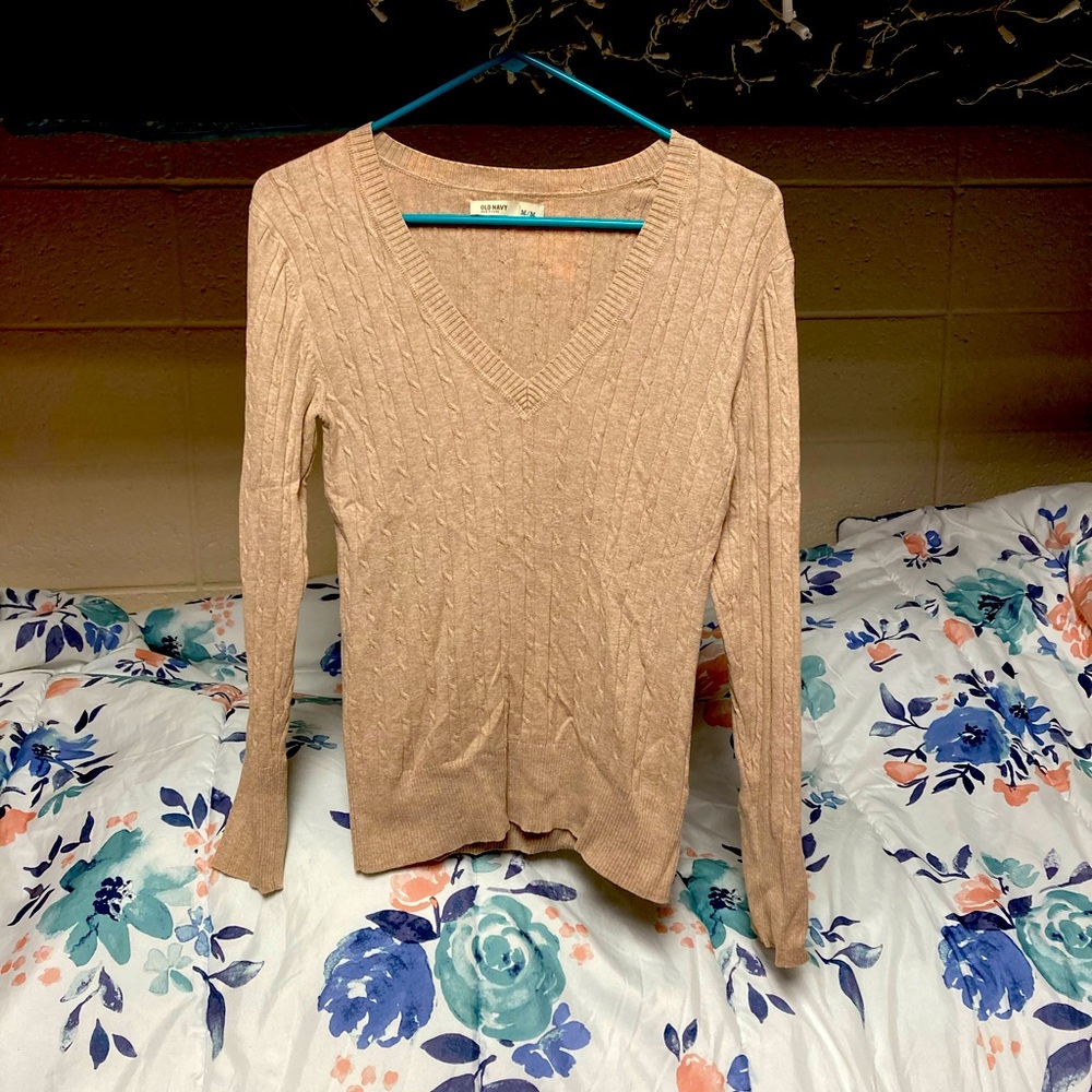 Tan sweater shirt